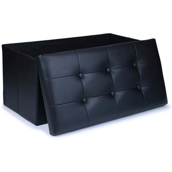 WoneNice Leather Storage Ottoman