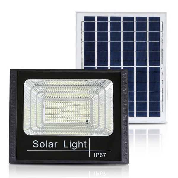 500W solar LED floodlight with remote control - IP66 protection level.