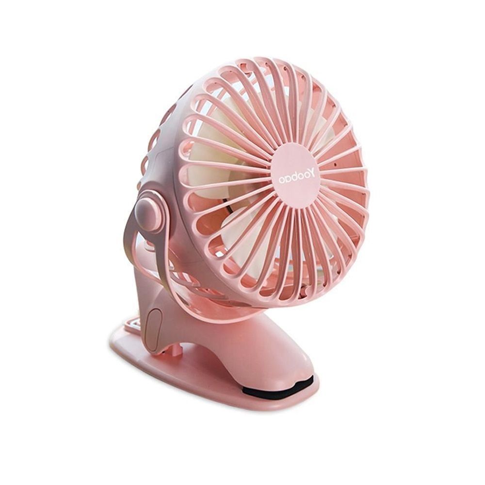 Yoobao YF04 Silent 4-speed Portable 720° Rechargeable Clip Fan - Pink ...