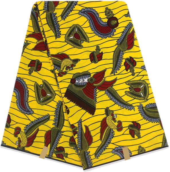 Vlisco Hollandaise wax-Yellow slugs Ankara