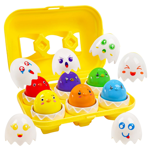 Easter Eggs Toddler Sensory Matching Eggs Toys
