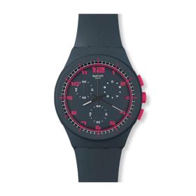 Swatch - Touch of Fuchsia Grey Unisex Rubber Watch - SUSA400 | Shop ...
