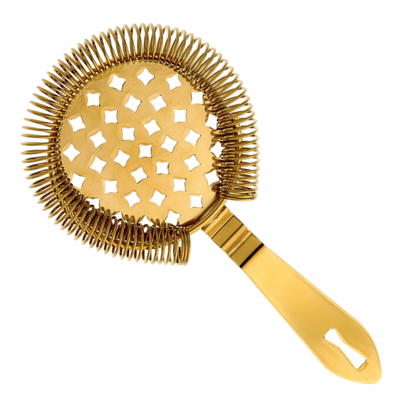 Cocktail Strainer - Antique Hawthorne - Gold Plated