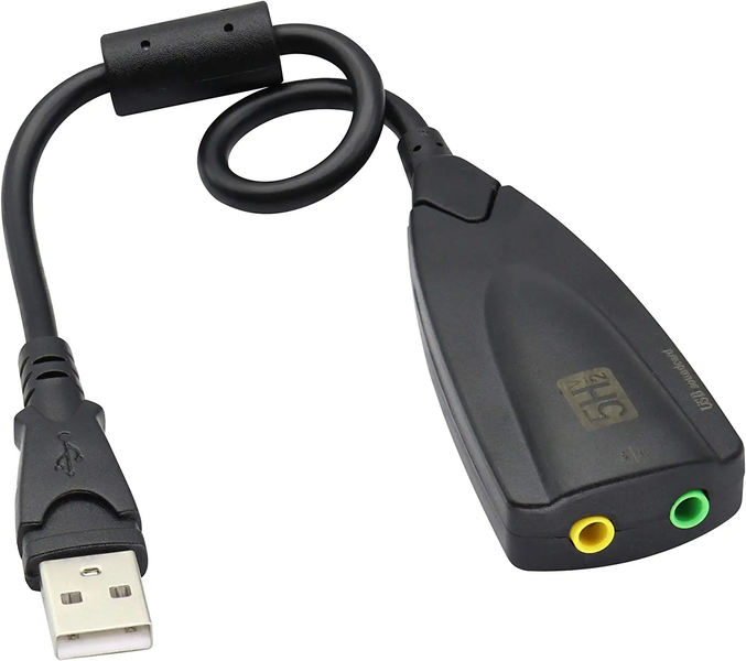 USB 2.0 Sound Card With Virtual 7.1 Surround Sound
