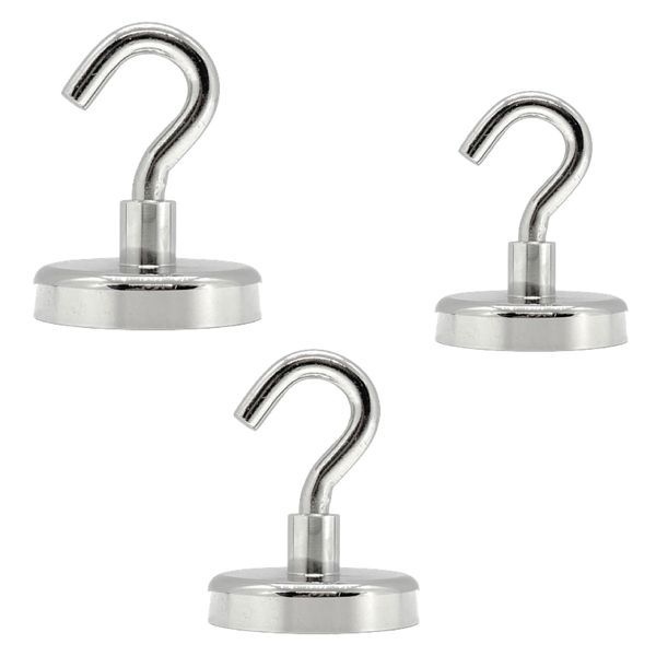 Tool DIY Multifunctional Countersunk Neodymium Magnet Hook Set Of 3