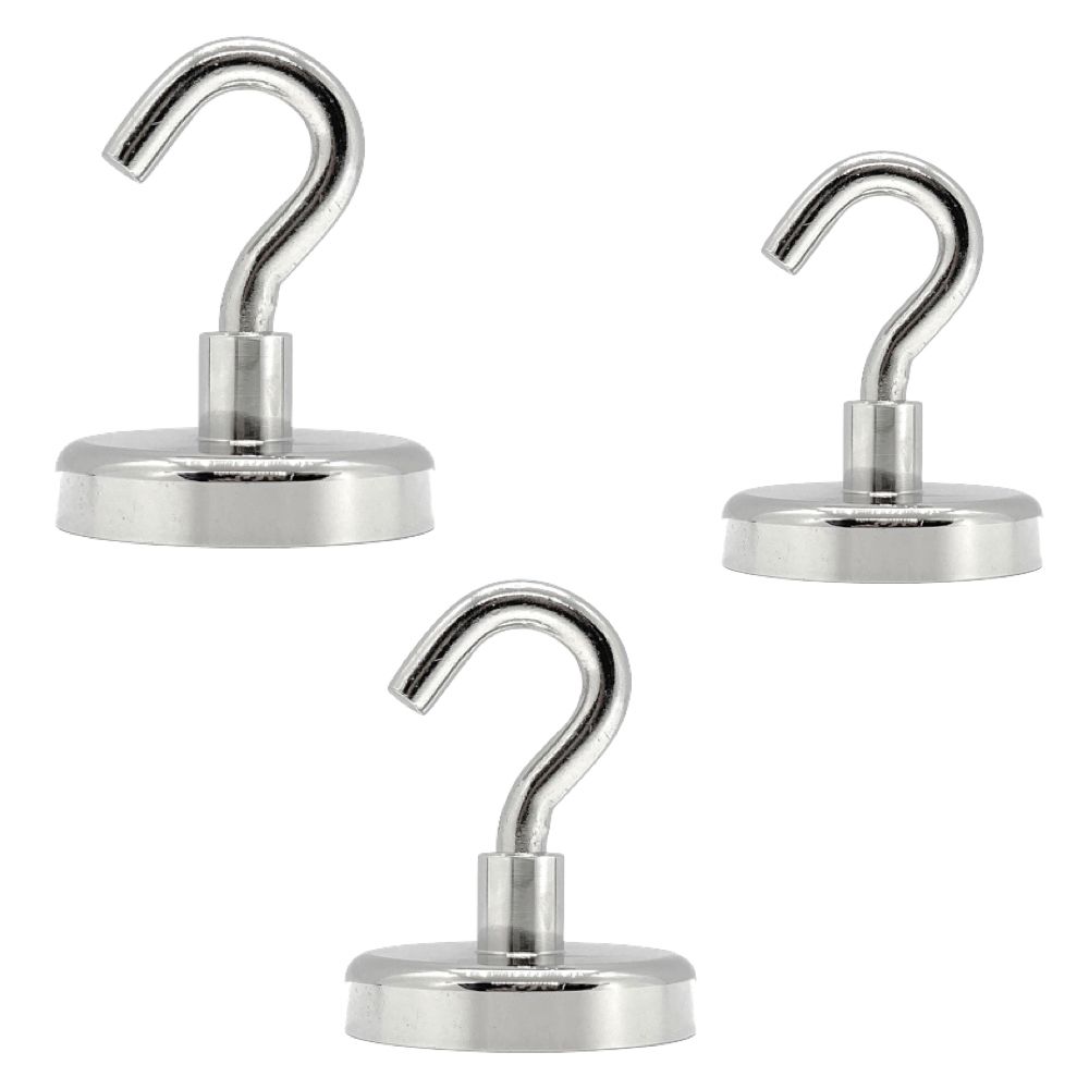 Tool DIY Multifunctional Countersunk Neodymium Magnet Hook Set Of 3