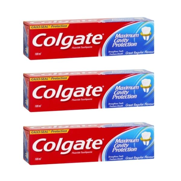 Colgate - Maximum Cavity Protection Toothpaste - Regular (3 x 100ml)