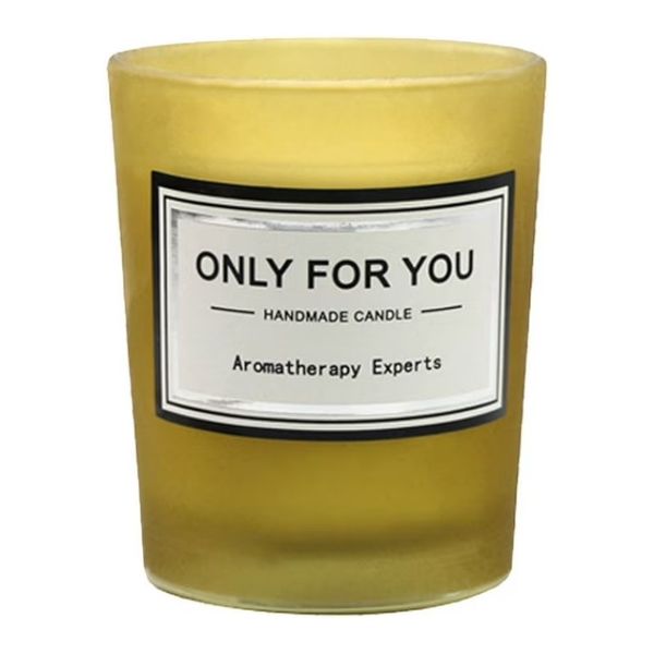 Sage and Sea Salt "Only For You" Handmade Aromatherapy Candle - Yellow