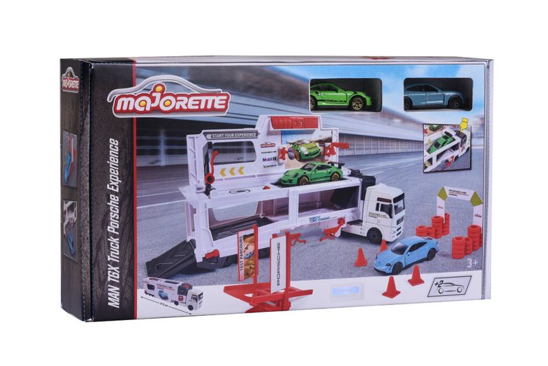 Majorette MAN TGX Truck Porsche Experience + 2 Cars