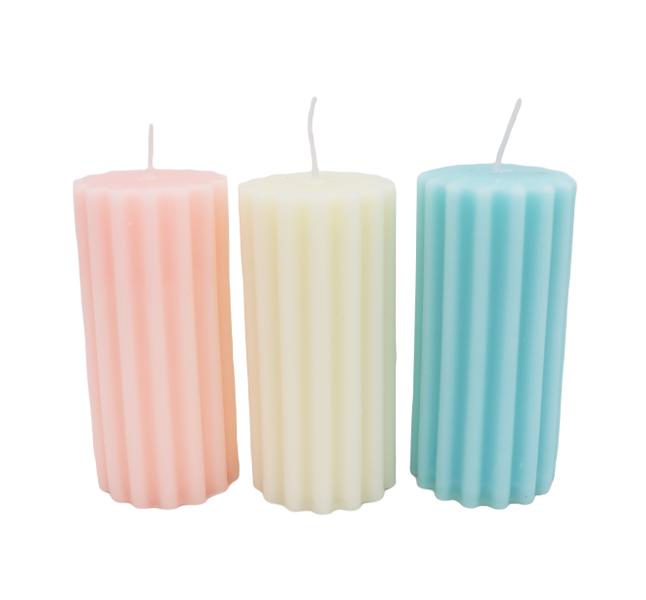 3 Pieces Rome Pillar Scent Candles