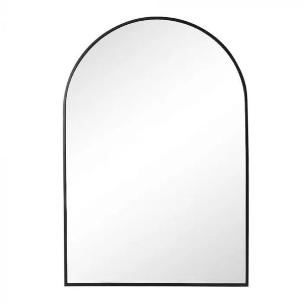 Mirror, Arched, Black Frame, 600mm x 900mm