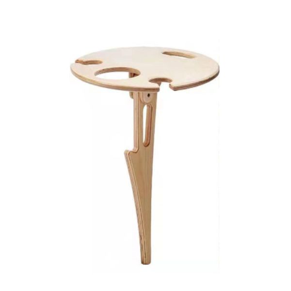Foldable Wooden Wine Table for Outdoor