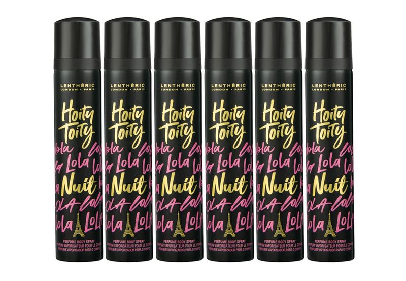 Lentheric Hoity Toity Lola Nuit Perfume Body Spray 6 x 90ml