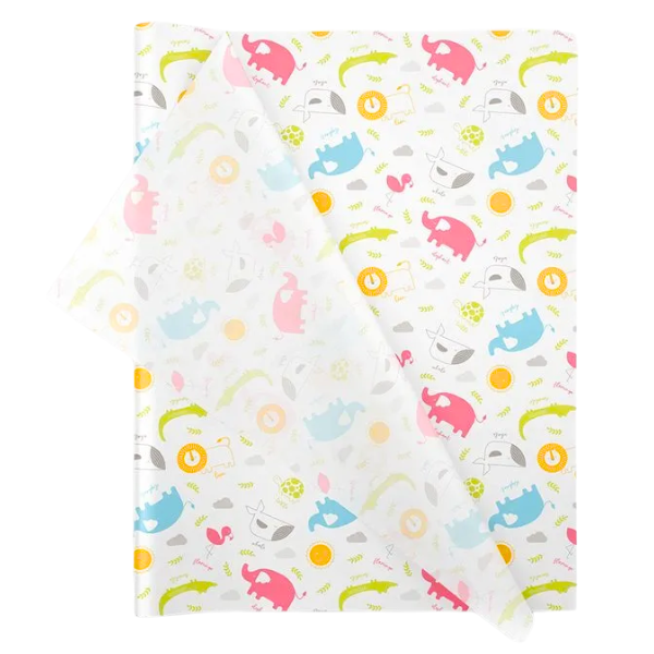 Wrapping Tissue Paper - 25 Sheets Eco-friendly &amp; Recyclable - Safari Park
