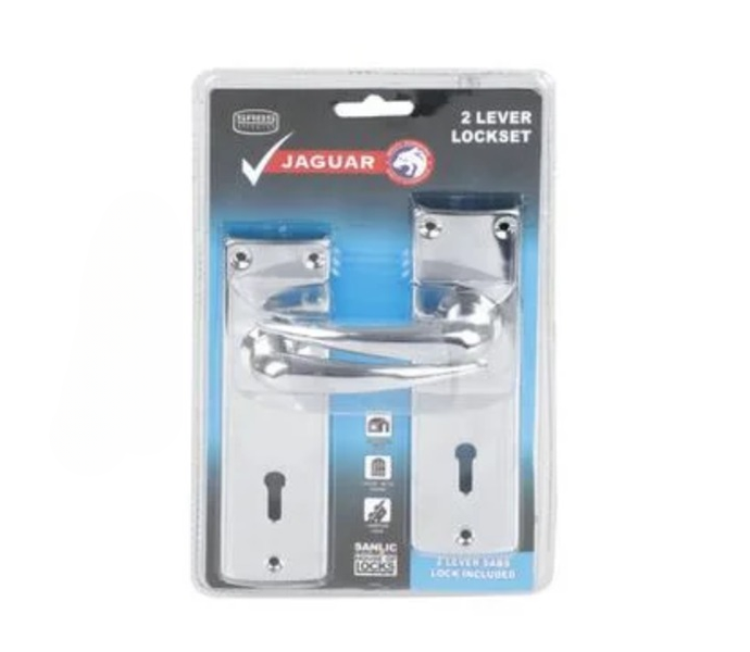 Compact 2-Lever Mortice Lockset - High-Security, 2 Keys Supplied