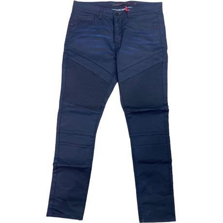 Waxed on sale blue jeans