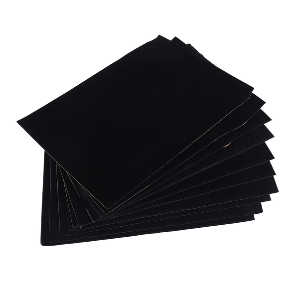10PCS Self Adhesive Felt Fabric,Soft Velvet Drawer Liner,DIY Black