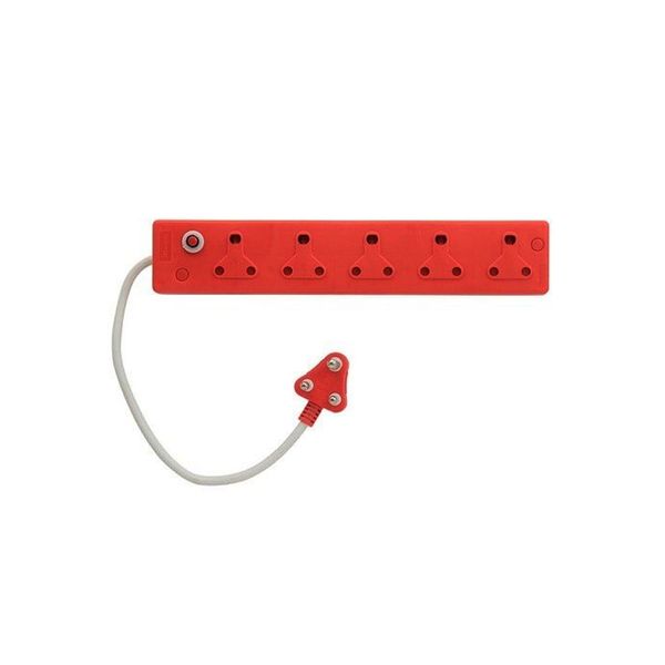 Multi-Plug 5 Way 5x16A Dedicated - Red