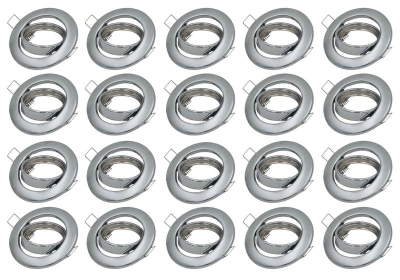 Hello Today Chrome Swivel Down Light Fittings - 20 Pack