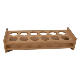 Bar Butler Bamboo 12 Hole Shot Glass Serving Stand - 300X108X60Mm ...