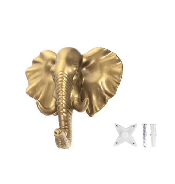 Creative Elephant Coat Hooks Animal Shaped Coat Hat Hook for Home Decor
