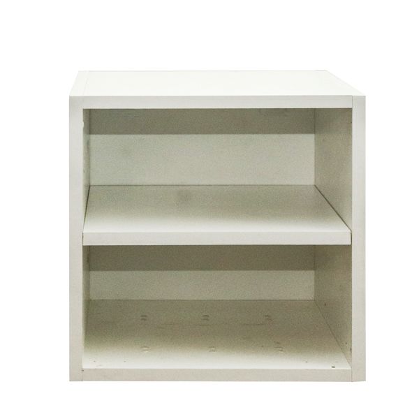 CUBEO Home Storage Cube - 1 Box With Shelf - White