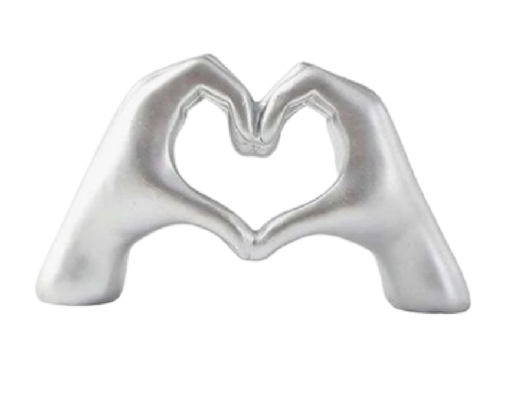 Love Gesture - Finger Ornament - Silver