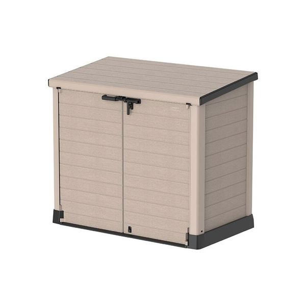 Cosmoplast Storage Shed Flat Lid Warm Taupe 1200L