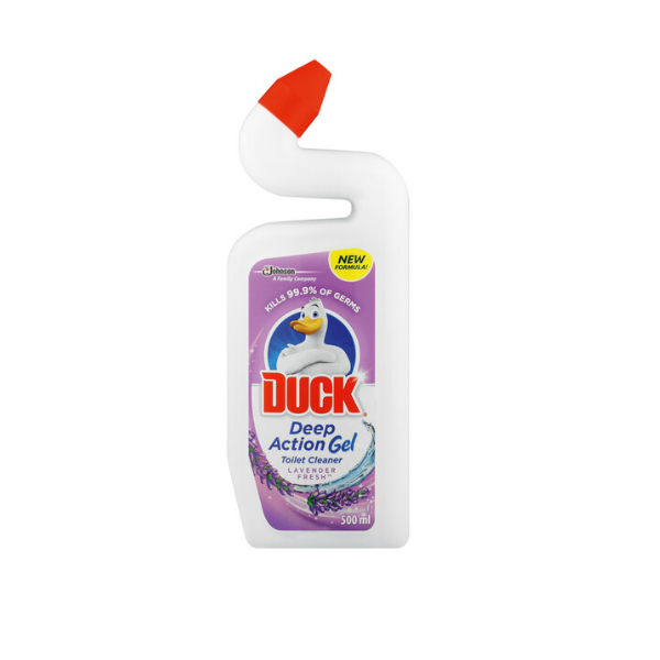 Duck Toilet Cleaner Lavender Fresh Deep Action Gel (6 x 500ml)