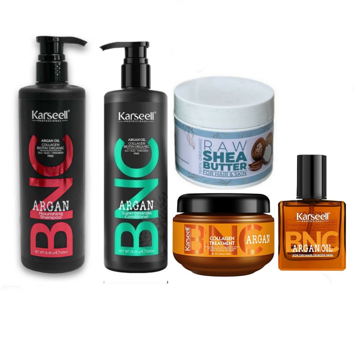 Karseell BNC Biotin Collagen Shampoo, Conditioner, Mask, Oil & Butter