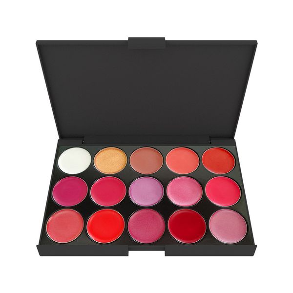 15-Color Moisturizing Lip Gloss Palette