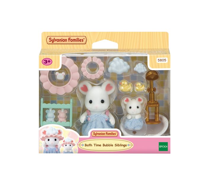 Sylvanian Families Bath Time Bubble Siblings