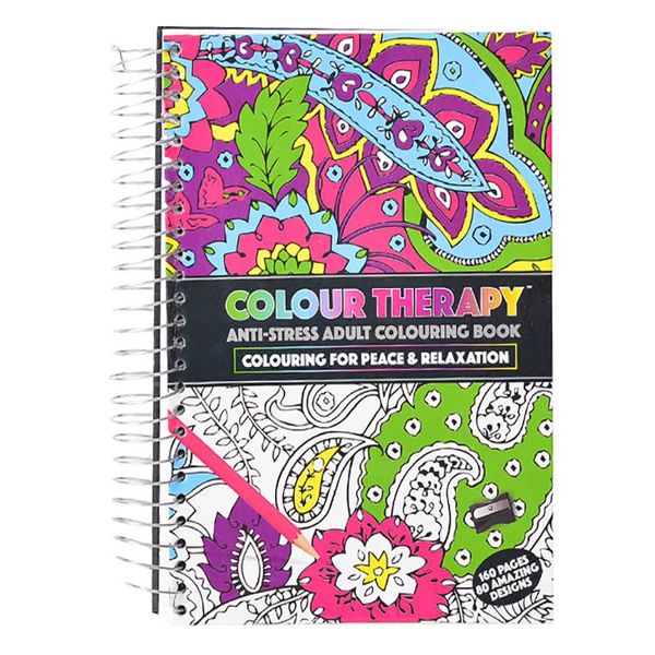 Bulk Pack x 2 Book Colouring Therapy A5 80 Page