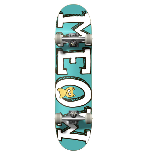 Meow Logo Complete Teal 8" Street
