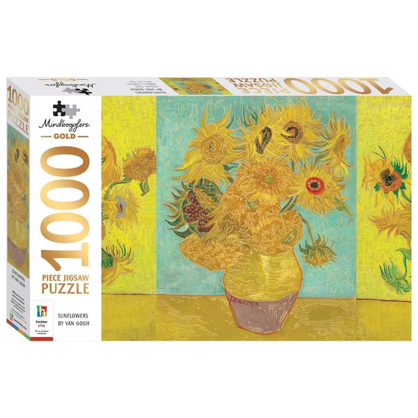 Mindbogglers Gold 1000 Piece Van Gogh Sunflowers