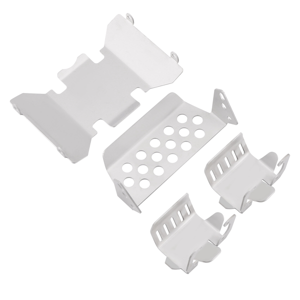 Front Bumper Lower + Axle + Gearbox Mount Protection Skid Plate Set
