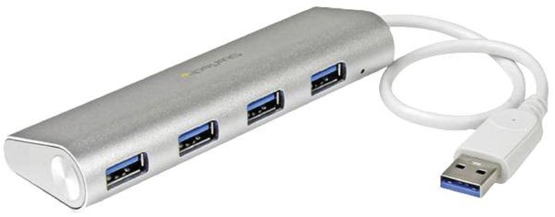 Startech (ST43004UA) Hub, USB 3.0, Bus Powered, 4 Ports