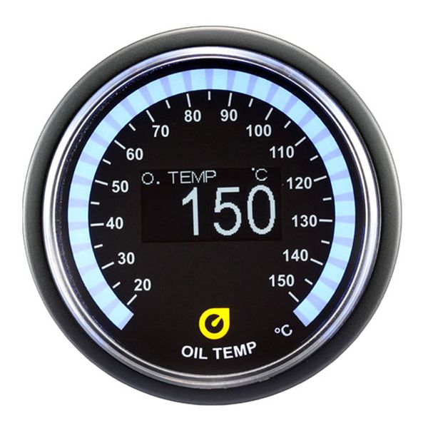 Autogauge LED Series 52mm Digital Oil Temperature Gauge