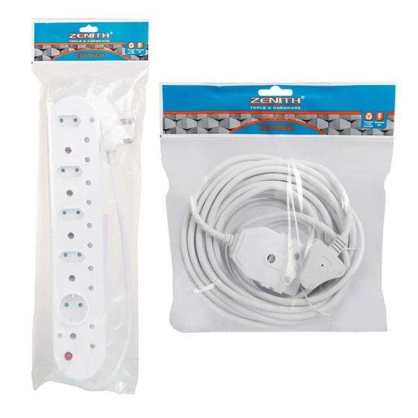 Multplug 5x16amp &amp; 5x2 Pin + Extension Cord 10m Janus 10A