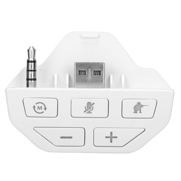Stereo Headset Adapter White Compatible with Xbox One