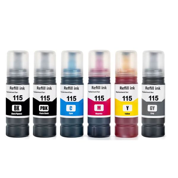Epson 115/T115 Bottle Set Compatible with Epson EcoTank L8160 Printer