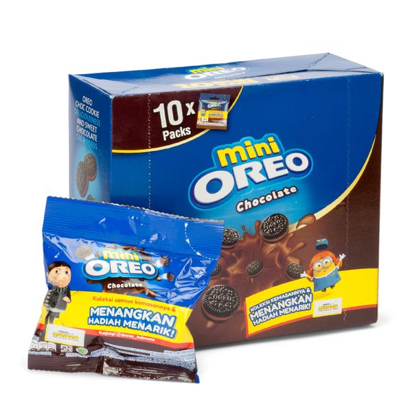 Mini Oreo Chocolate Cream Biscuits - Box of 10 Mini Bags