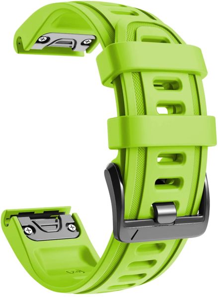 Silicone Band Compatible with Garmin Fenix 7s(20mm) - Lime