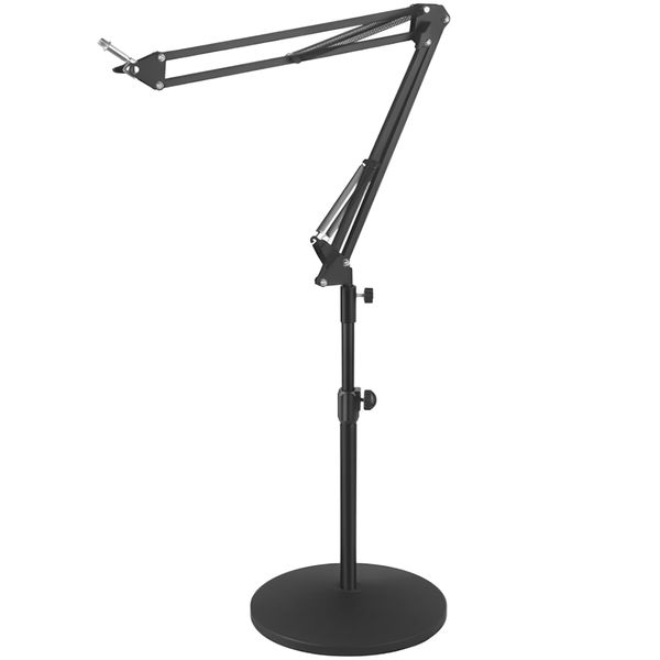 Microphone Stand Adjustable Microphone Tripod Stand with 35cm Boom Arm
