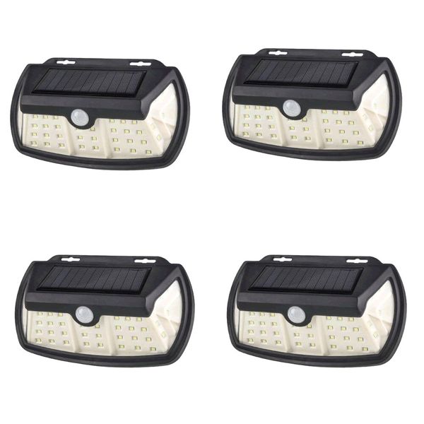 4Pcs 3 Modes Outdoor LED Solar Wall Lamp-SH-42A
