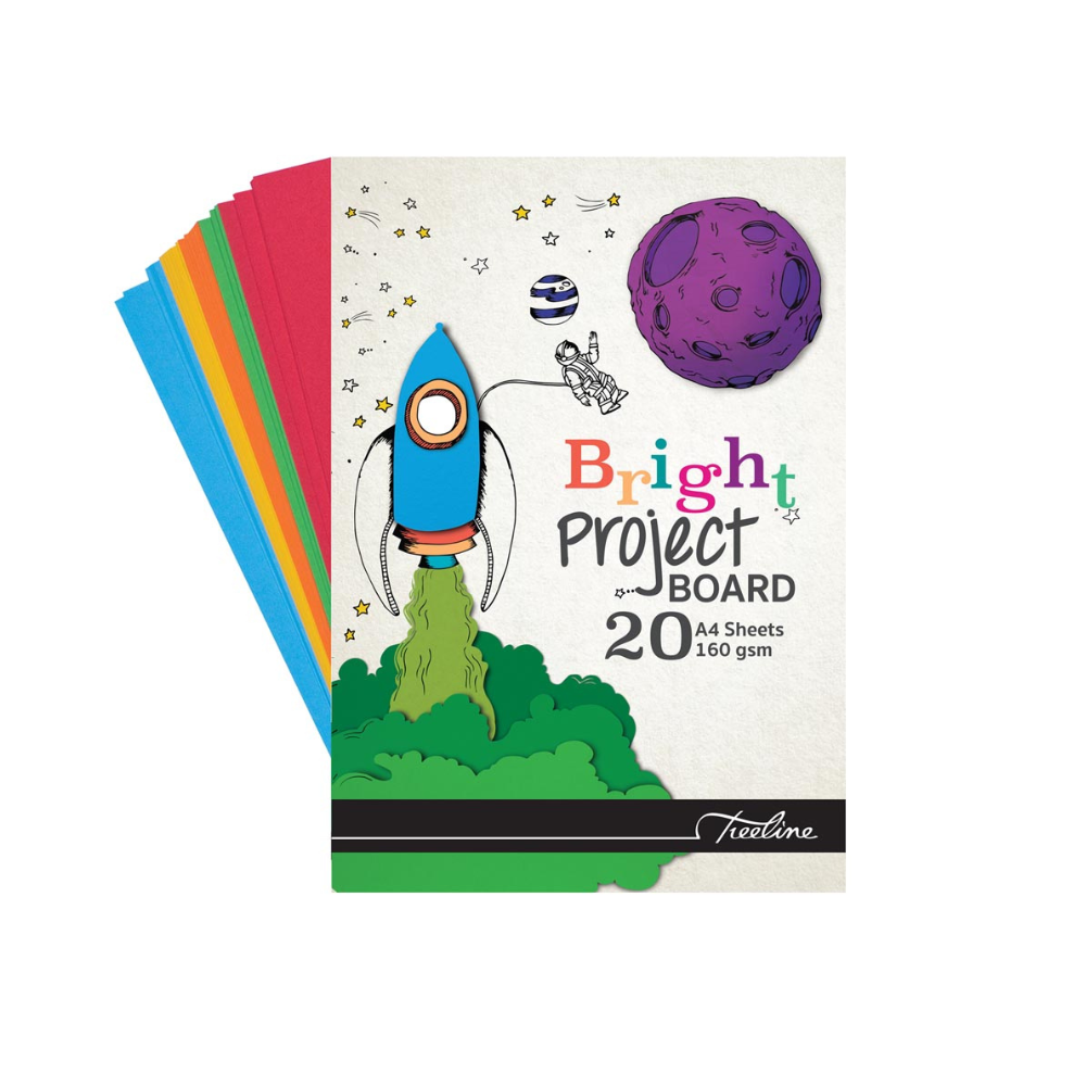 Treeline Bright project board 20 A4 sheet 160gsm (pack of 2) Shop