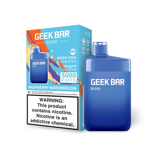 Geekbar B5000 - 5000 Puffs Raspberry Watermelon 50mg