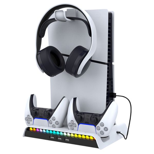 Charging Stand with Adjustable Cooling Fan for PS5 PRO/Slim Console