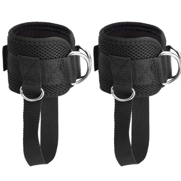 2 Ankle Straps Ankle Belt Ankle Bands for Gym Cable Machines Leg Butt Train