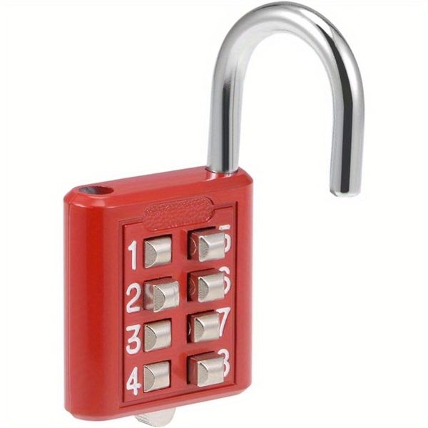 Heavy-Duty 8-Digit Combination Padlock